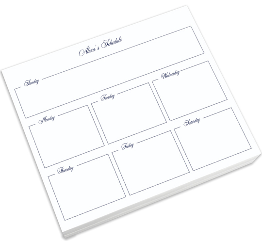 Organize by Day Chunky Pad